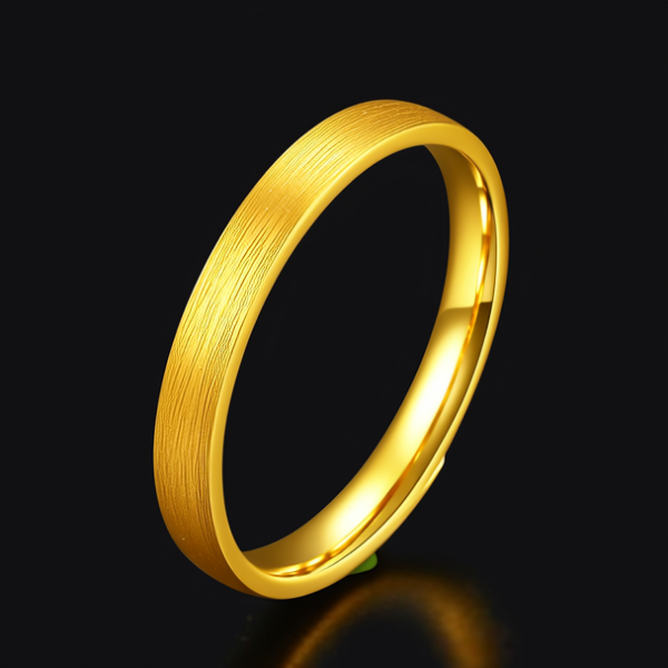 黄金女戒指图片
